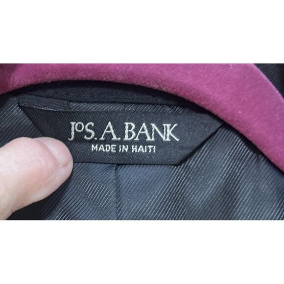 Jos A Bank Tuxedo Black Wool Satin Collar&buttons Men's Size 41R 3 Button Front - Picture 5 of 15